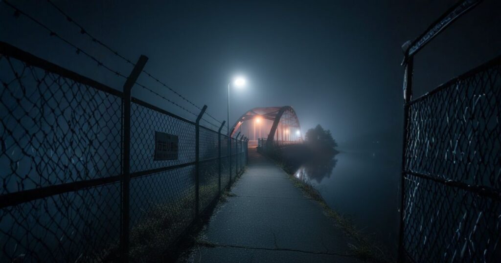 立ち入り禁止の橋