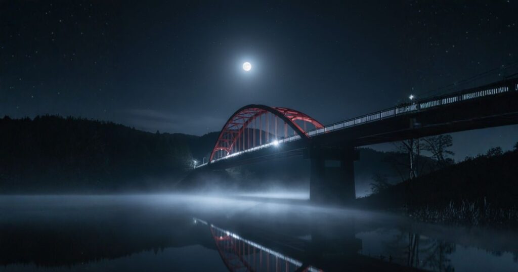 橋の遠景