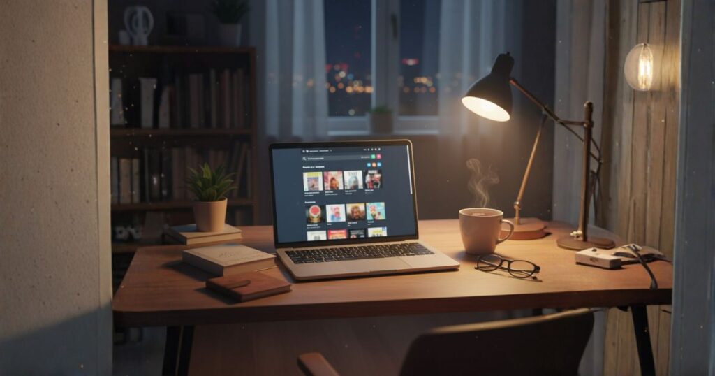 自宅のノートパソコン