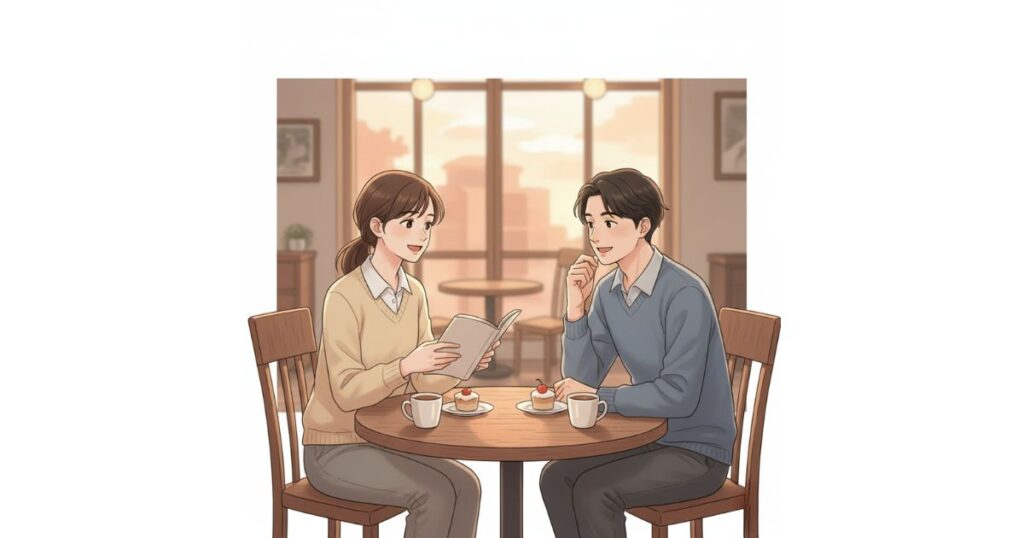 読書しながら会話