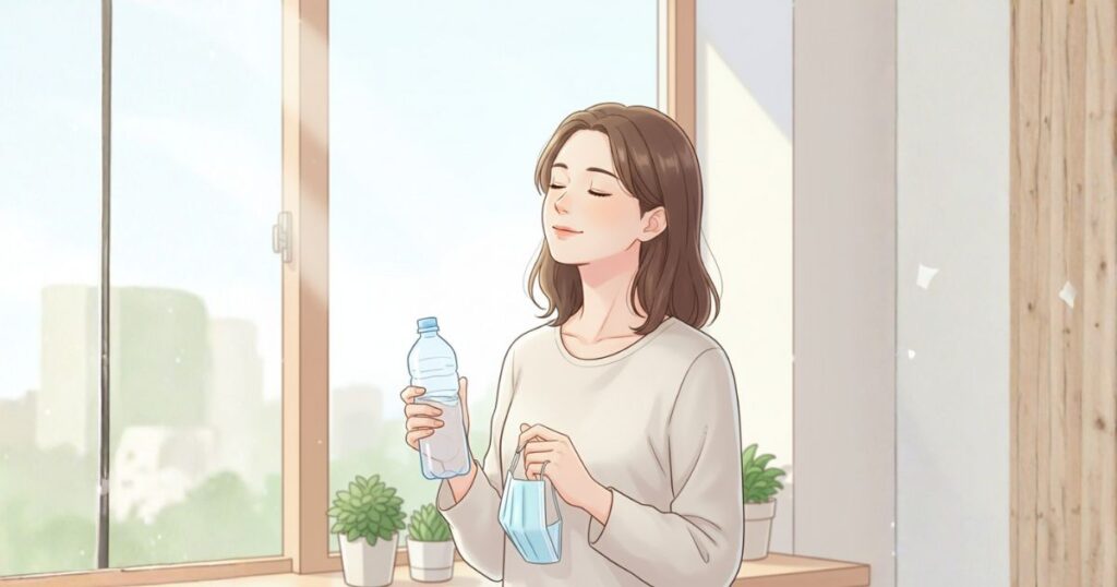 すっきりしている女性