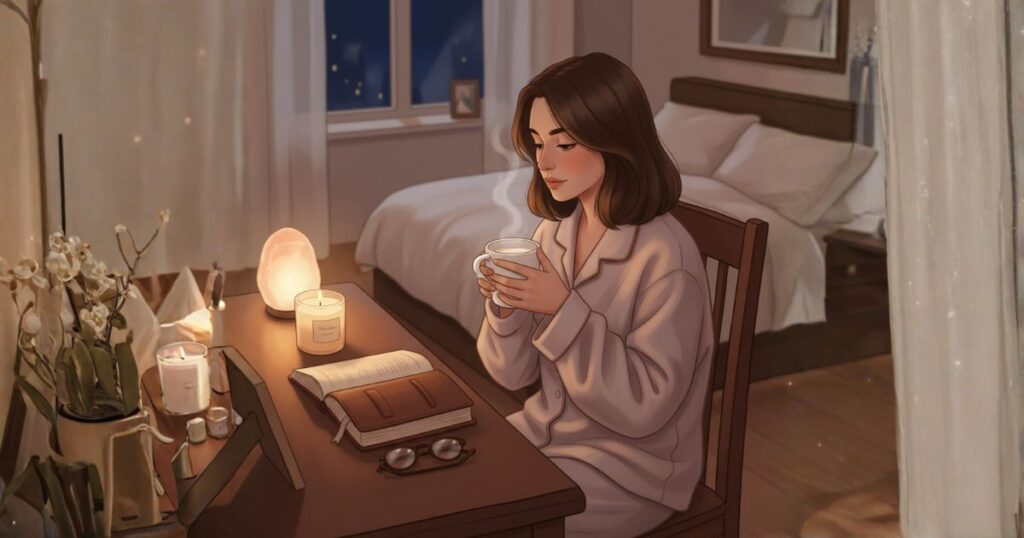 ナイトルーティンのホットミルク